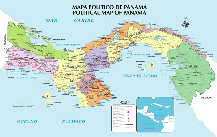 politique carte du panama